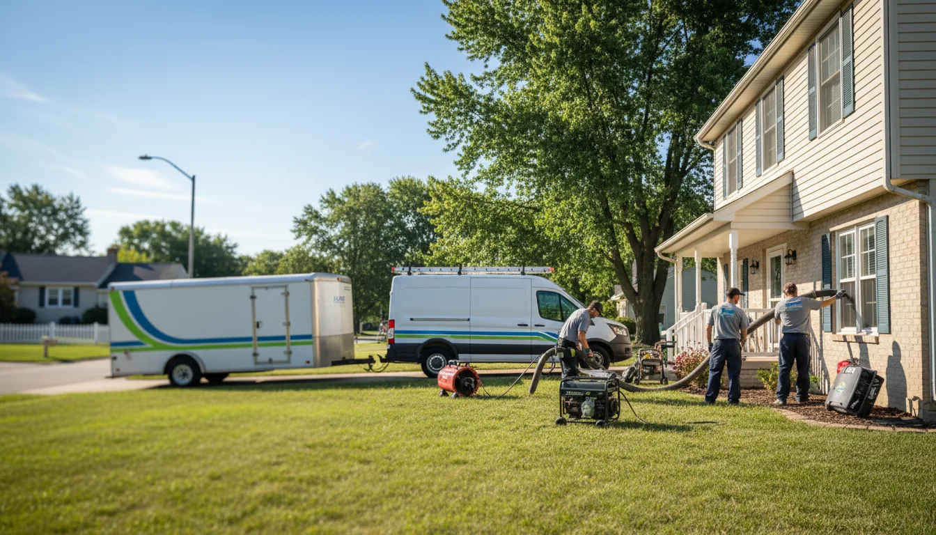 Flooded Basement Restoration And Cleanup With Repair in Armstrong, IL near me
